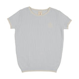 Lil Legs Knit Crew Neck Sweater - Clear Blue