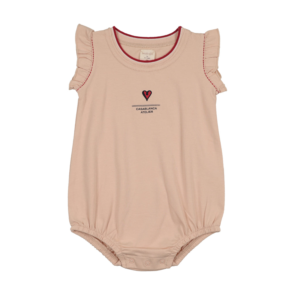 Lil Legs Outer Field Girls Romper - Pink