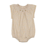 Lil Legs Sunny Blossom Flutter Romper - Yellow
