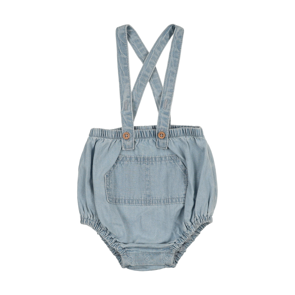 Lil Legs Pocket Suspender Bloomers - Light Wash