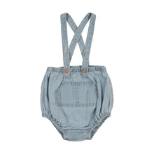 Load image into Gallery viewer, Lil Legs Pocket Suspender Bloomers - Light Wash