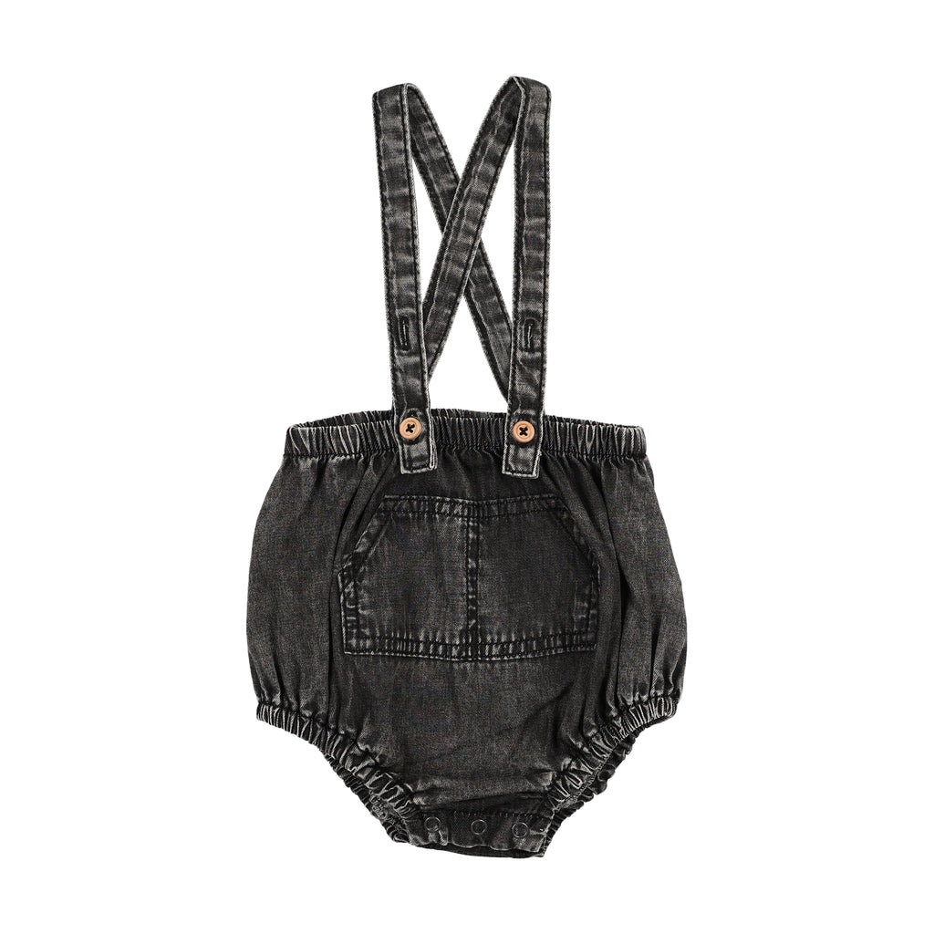 Lil Legs Pocket Suspender Bloomers - Black Wash
