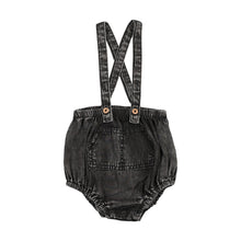 Load image into Gallery viewer, Lil Legs Pocket Suspender Bloomers - Black Wash
