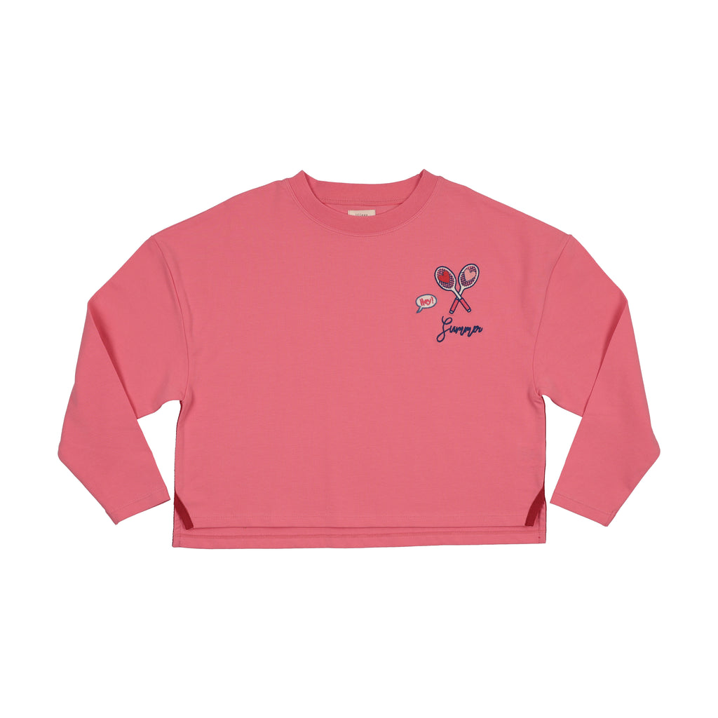 Lil Legs Cropped Tee - Fresh Pink