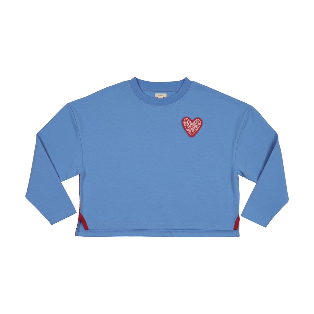 Lil Legs Cropped Tee - Fresh Blue