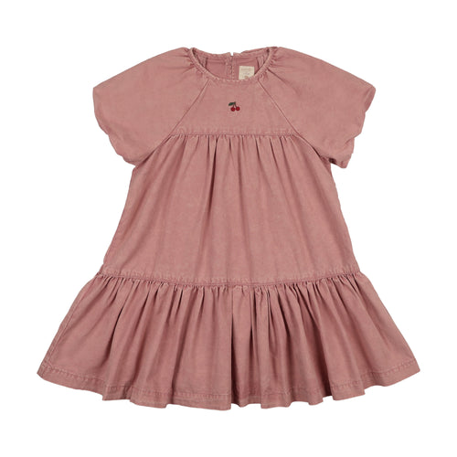 Lil Legs Denim Capsule Dress - Pink Wash (Short Sleeve)