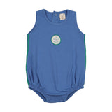 Lil Legs Boating Crew Bubble Romper - Fresh Blue