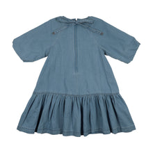 Load image into Gallery viewer, Lil Legs Denim Capsule Dress - Blue Tencel (3/4 Sleeve)