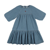 Lil Legs Denim Capsule Dress - Blue Tencel (3/4 Sleeve)