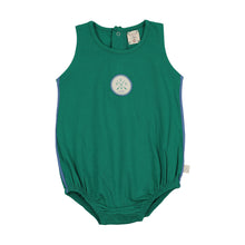 Load image into Gallery viewer, Lil Legs Boating Crew Bubble Romper - Electric Green