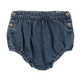 Lil Legs Button Bloomers - Blue Denim