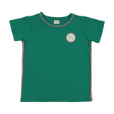 Lil Legs Boating Crew Girls Tee - Electric Green (Short Sleeve)