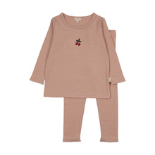 Load image into Gallery viewer, Lil Legs Embroidered Lounge Set - Pink
