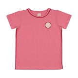 Lil Legs Boating Crew Girls Tee - Fresh Pink (Short Sleeve)