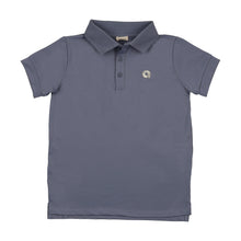 Load image into Gallery viewer, Lil Legs Sports Polo - Smokey Blue (Short Sleeve)