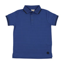 Load image into Gallery viewer, Lil Legs Textured Sports Polo  - Electric Blue (Short Sleeve)