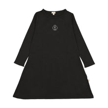 Load image into Gallery viewer, Lil Legs Crest Night Gown - Black