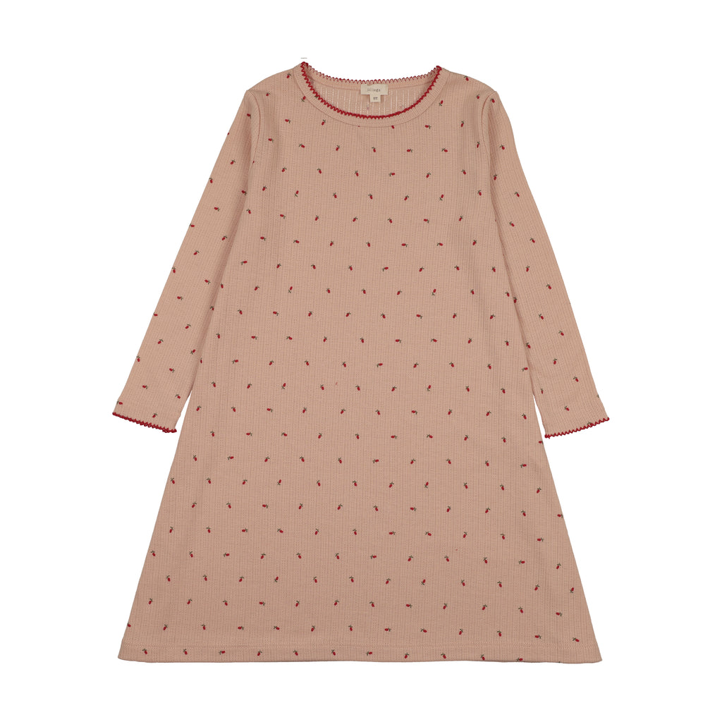 Lil Legs Dainty Print Nightgown - Rose