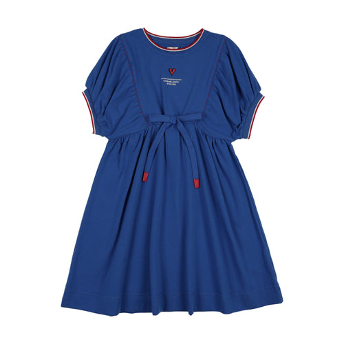 Lil Legs Outer Field Girls Dress - Electric Blue (Short Sleeve)