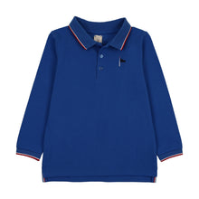 Load image into Gallery viewer, Lil Legs Outer Field Boys Long Sleeve Polo - Electric Blue