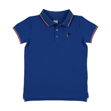 Load image into Gallery viewer, Lil Legs Outer Field Boys Short Sleeve Polo - Electric Blue