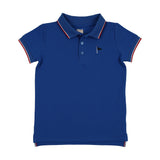 Lil Legs Outer Field Boys Short Sleeve Polo - Electric Blue