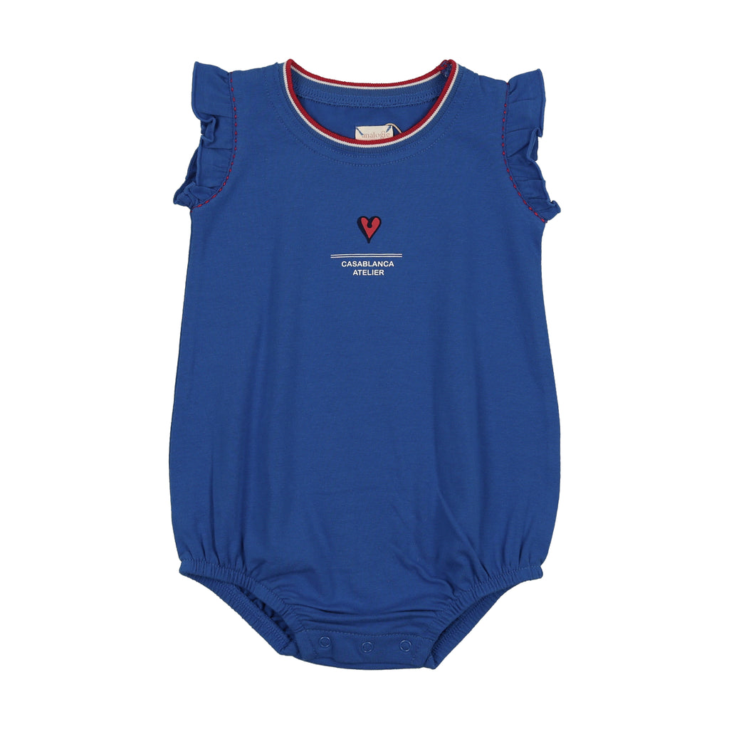Lil Legs Outer Field Girls Romper - Electric Blue