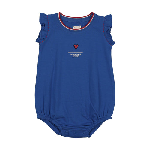 Lil Legs Outer Field Girls Romper - Electric Blue