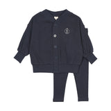 Lil Legs Boys Shabbos Lounge Set - Navy
