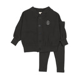 Lil Legs Boys Shabbos Lounge Set - Black