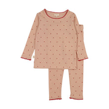 Load image into Gallery viewer, Lil Legs Dainty Print Lounge Set - Rose