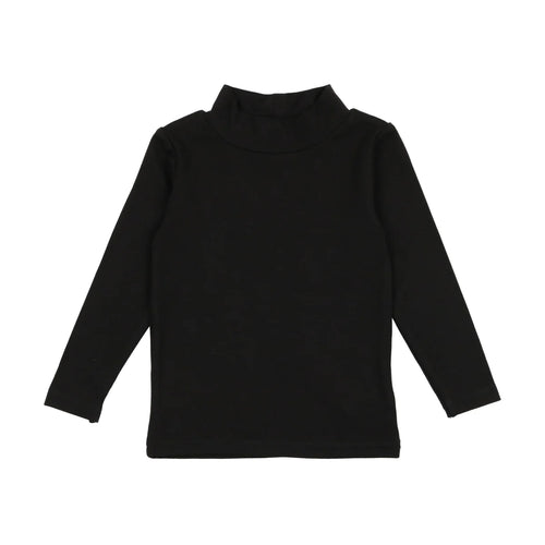 Lil legs Bamboo Mock Neck - Black