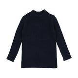 Lil Legs Knit Mockneck - Navy