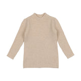 Lil Legs Knit Mockneck - Ecru