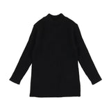 Lil Legs Knit Mockneck - Black