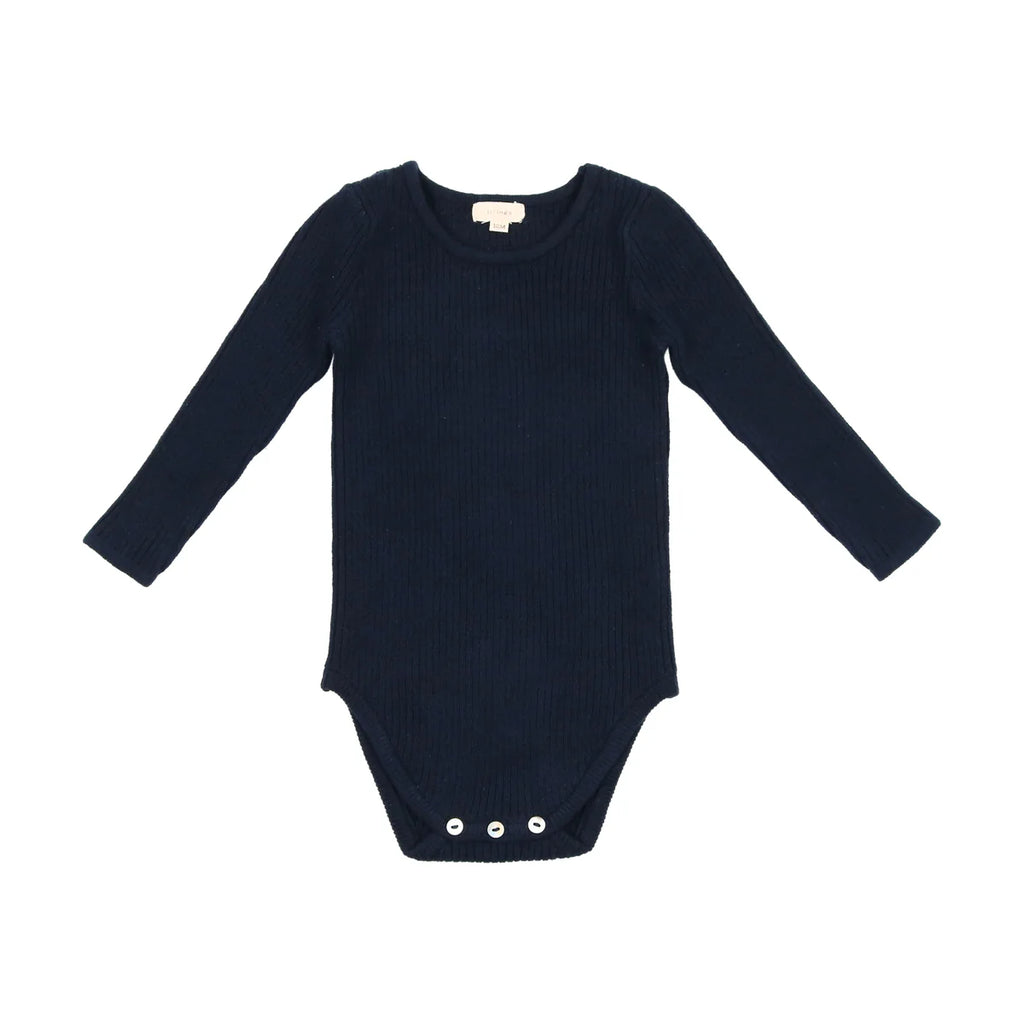 Lil legs Knit Crewneck Onesie - Black