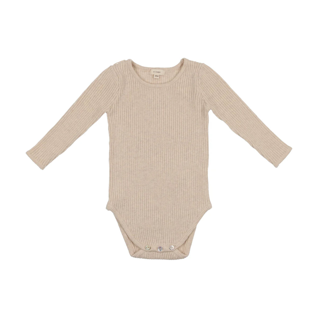 Lil legs Knit Crewneck Onesie - Ecru