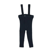 Load image into Gallery viewer, Lil Legs Knit Suspender Leggings - Navy