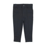 Lil Legs Knit Pants With Seam - Navy