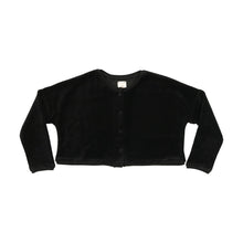 Load image into Gallery viewer, Lil Legs Velour Cardigan - Black