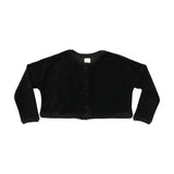 Lil Legs Velour Cardigan - Black