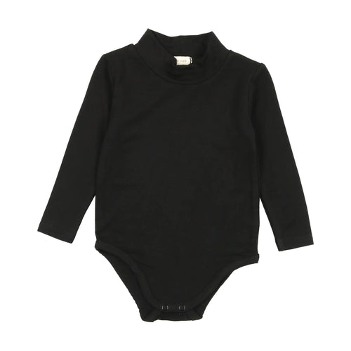 Lil legs Bamboo Mock Neck Onesie - Black