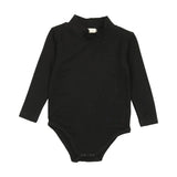 Lil legs Bamboo Mock Neck Onesie - Black