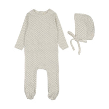Load image into Gallery viewer, Lilette Mini Floral Print Footie And Hat - Cream/Blue