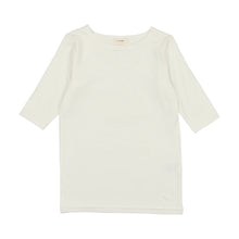 Load image into Gallery viewer, Lil Legs Bamboo Tee Three Quarter Sleeve - Winter White