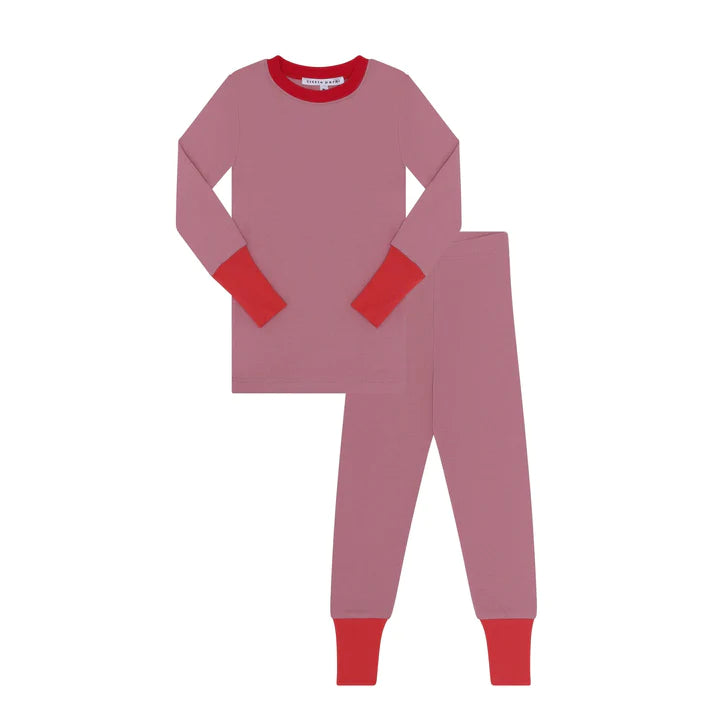 Parni Colorblock Pink Kids Pajamas