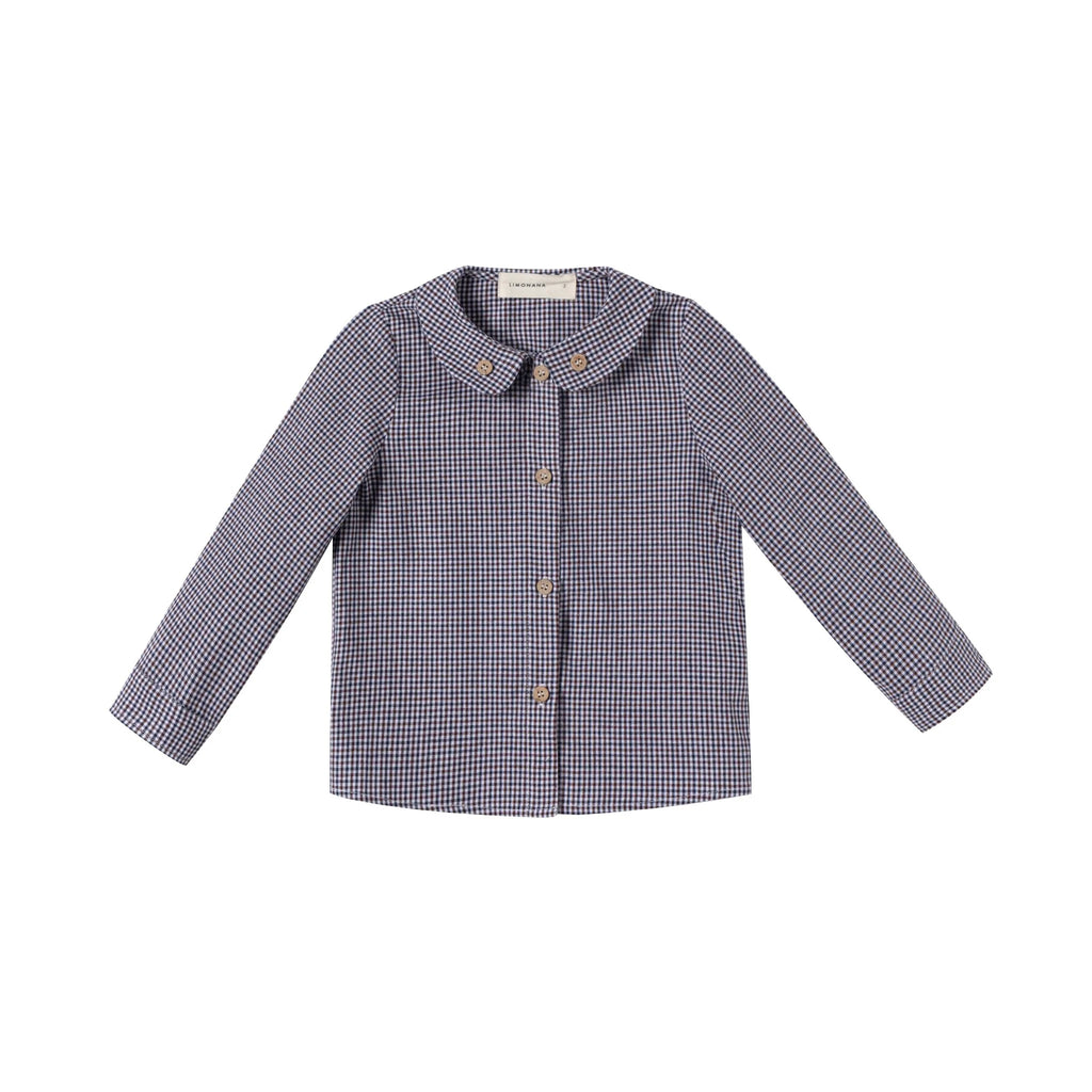 Limonana Windsor Checked Boys Shirt - Navy Plaid