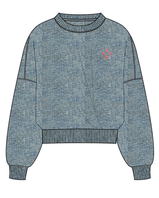AO76 Lys Sweater - Light Wash