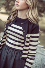 Load image into Gallery viewer, Coco Blanc Striped Maxi And Cardigan Set