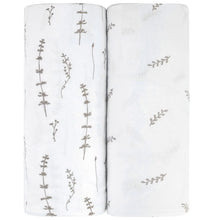 Load image into Gallery viewer, Ely's &amp; Co. Crib/Toddler Sheet Forest Grey Leaves